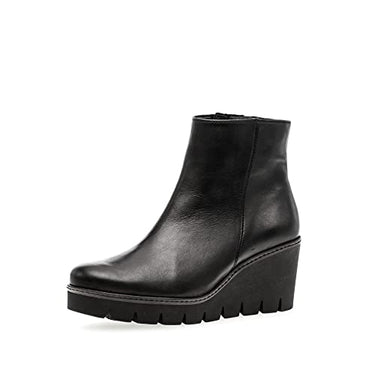 Gabor Damen Keilstiefeletten, Frauen Stiefeletten,Wechselfußbett,Best Fitting,Wedge Boots,Keilabsatz,warm,schwarz (Ra.cogn.),40 im Sale
